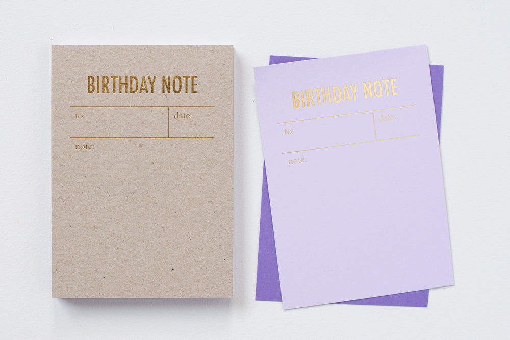 BIRTHDAY NOTEPAD