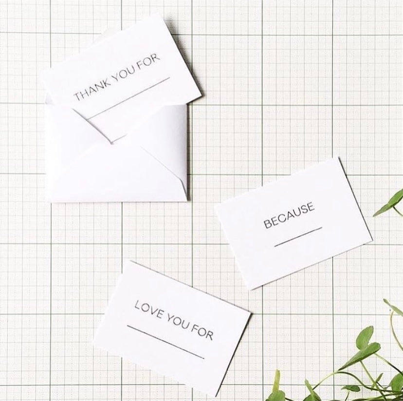 MINI MESSAGE CARD: THANK YOU FOR